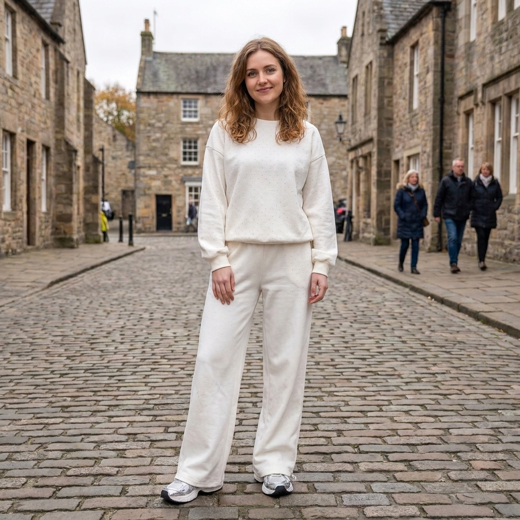 Relaxed fit cotton lounge trousers