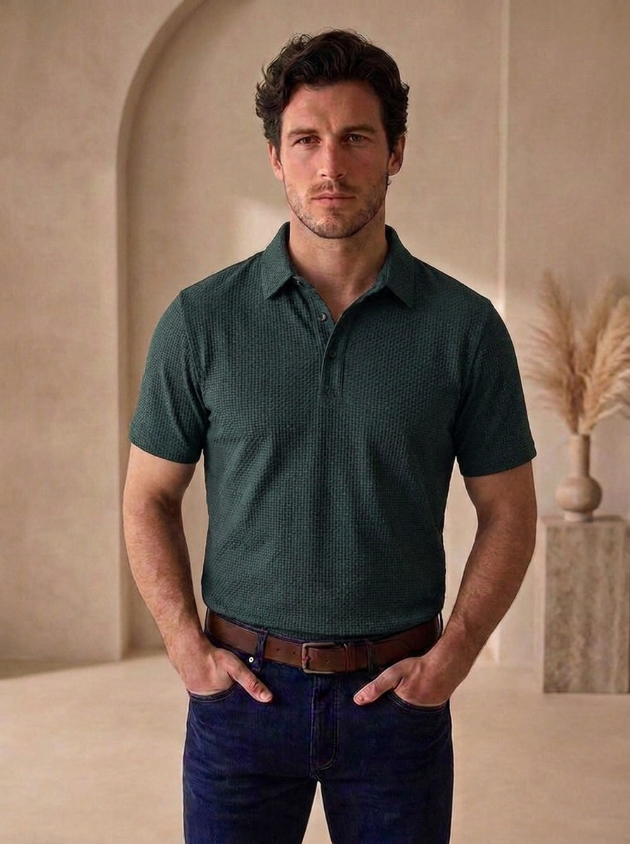 Cotton polo shirt for everyday outings