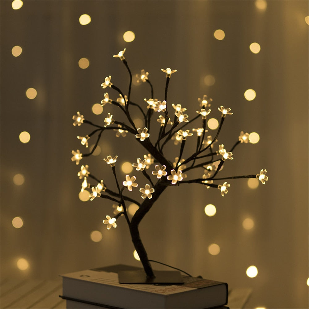 Lampe Arbre à Fleurs LED