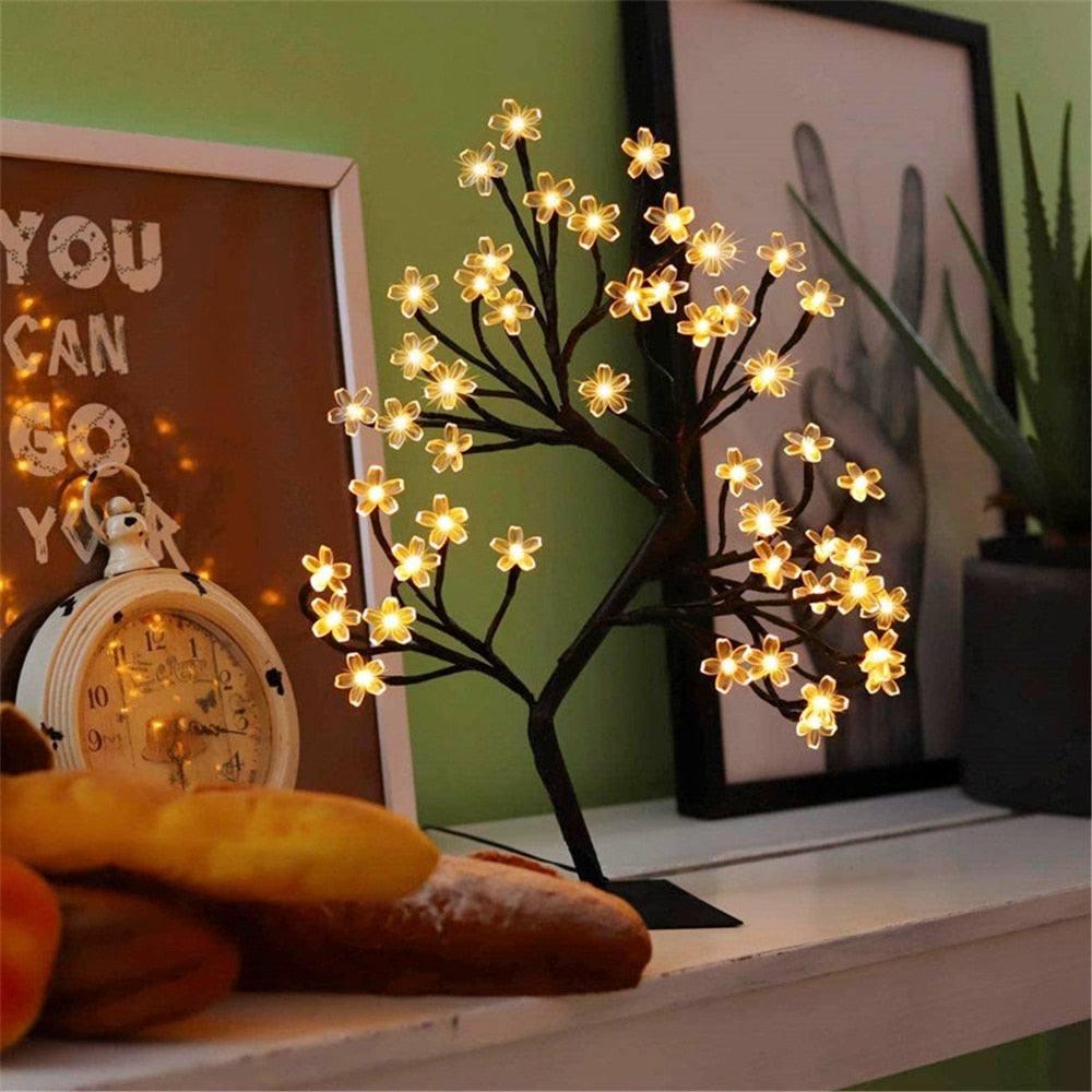 Lampe Arbre à Fleurs LED
