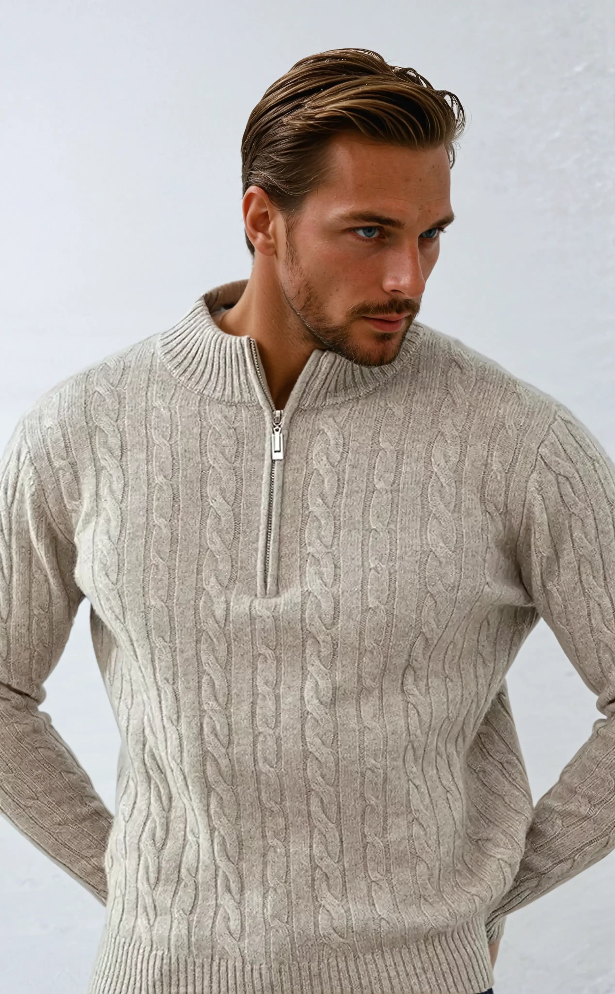 Essential Quarter Zip Sweater