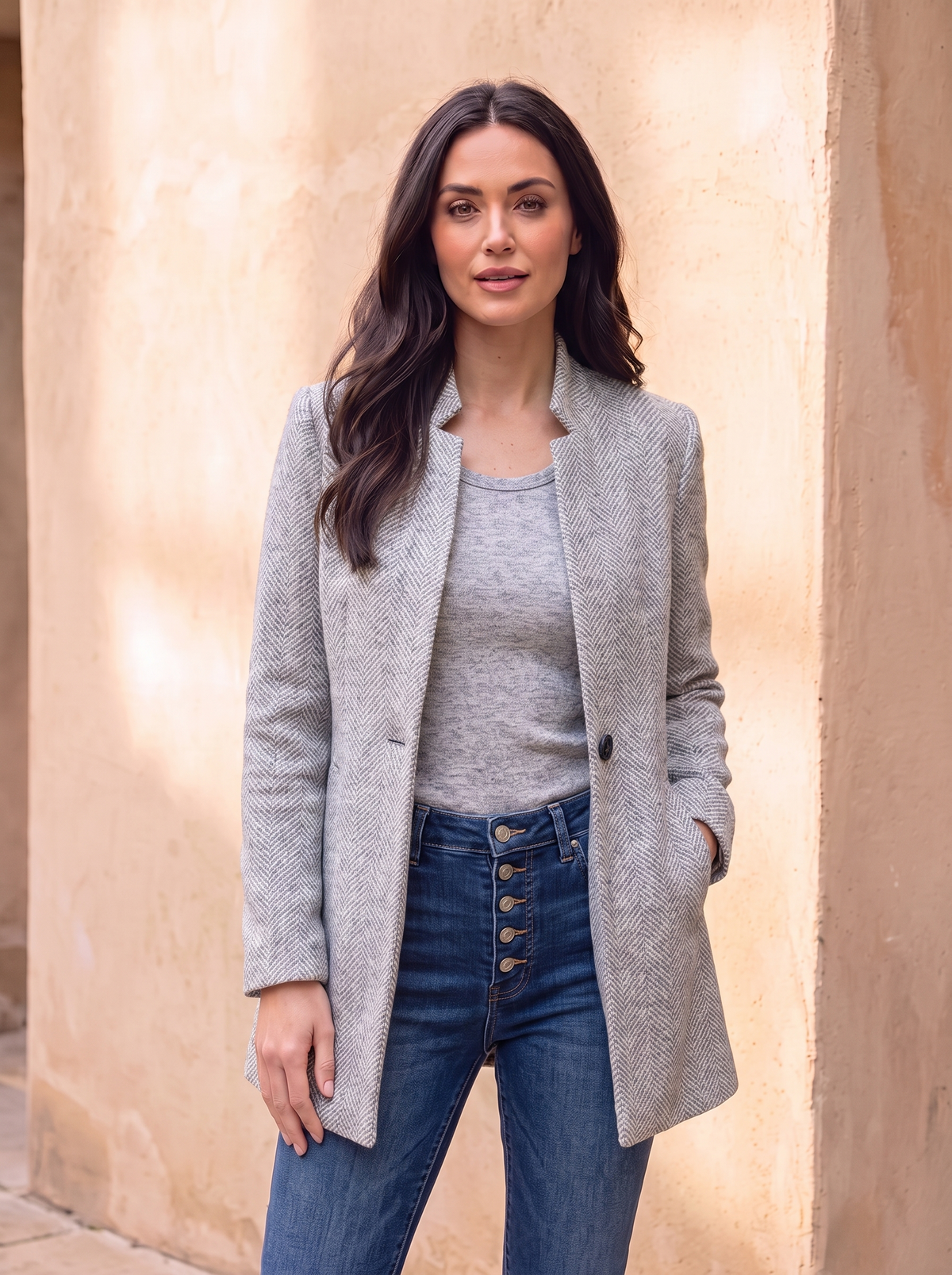 Women's textured blazer