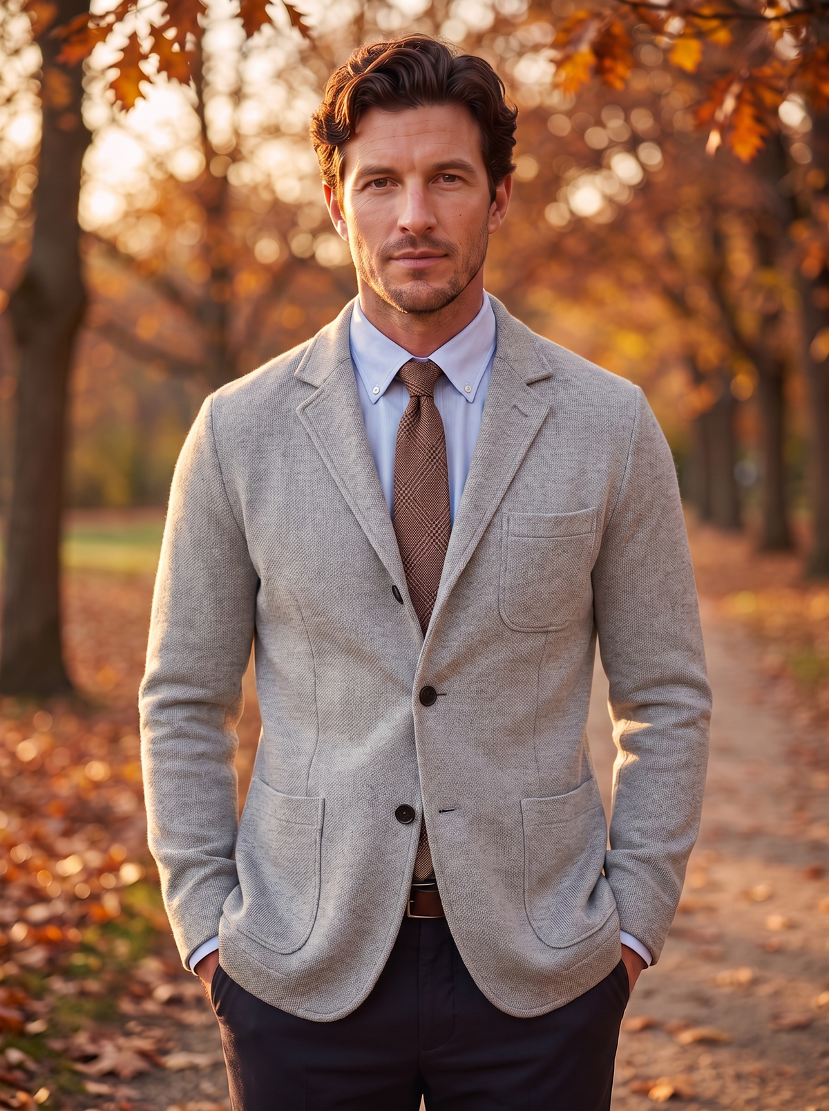 Men's classic single breasted blazer
