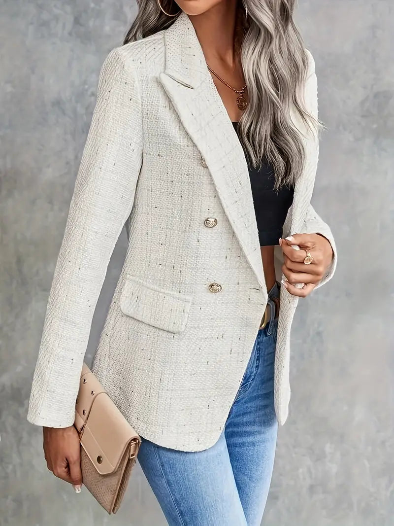 Blazer en tweed pour femme