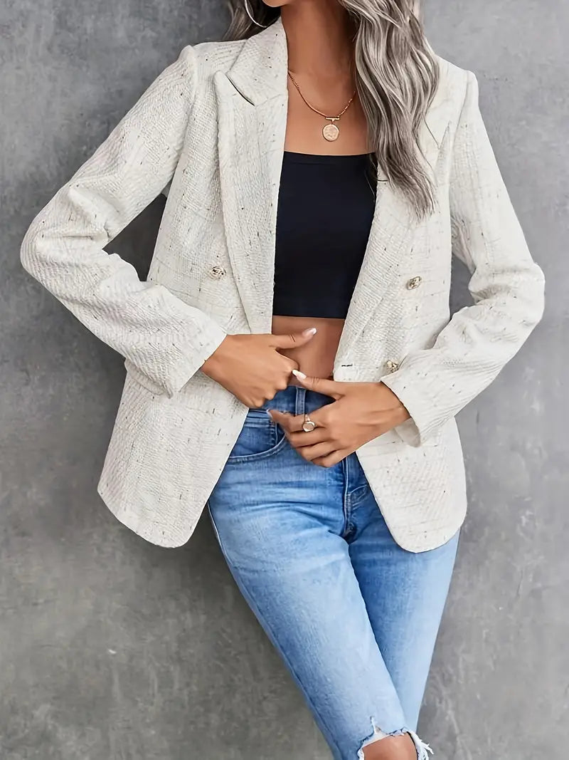 Blazer en tweed pour femme