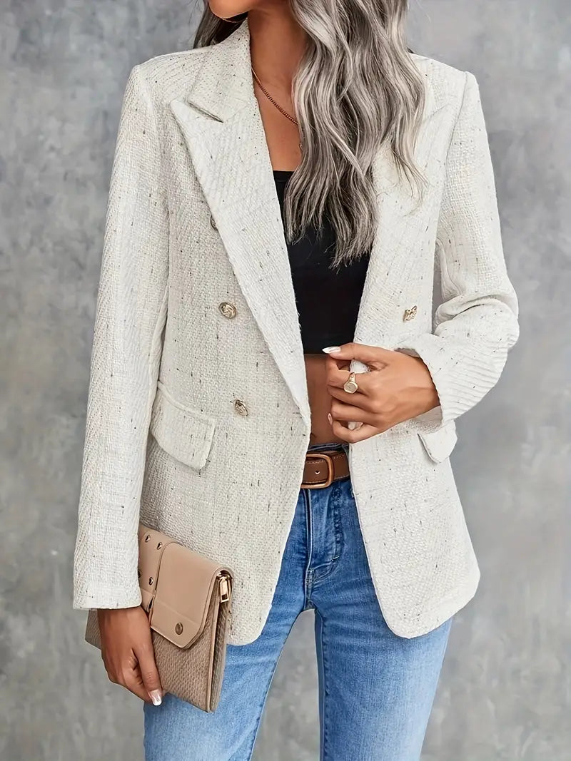 Blazer en tweed pour femme