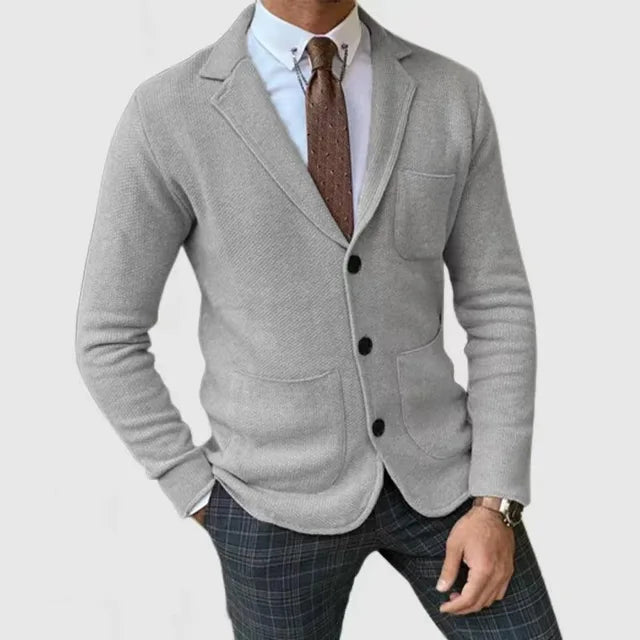 Blazer Tricot Décontracté Homme