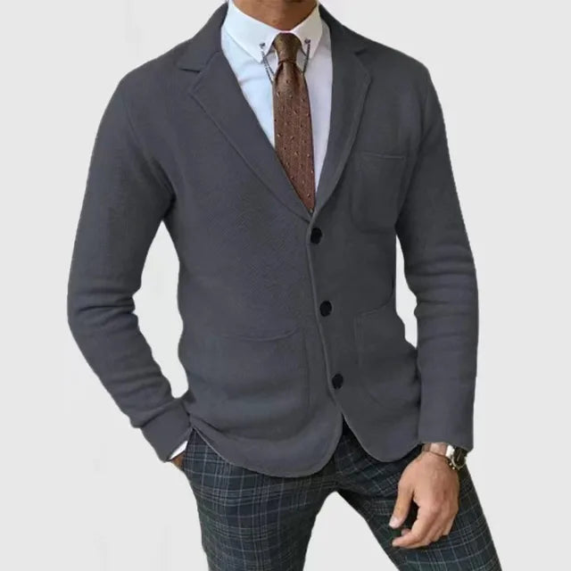 Blazer Tricot Décontracté Homme