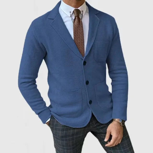 Blazer Tricot Décontracté Homme