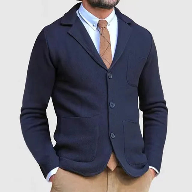 Blazer Tricot Décontracté Homme