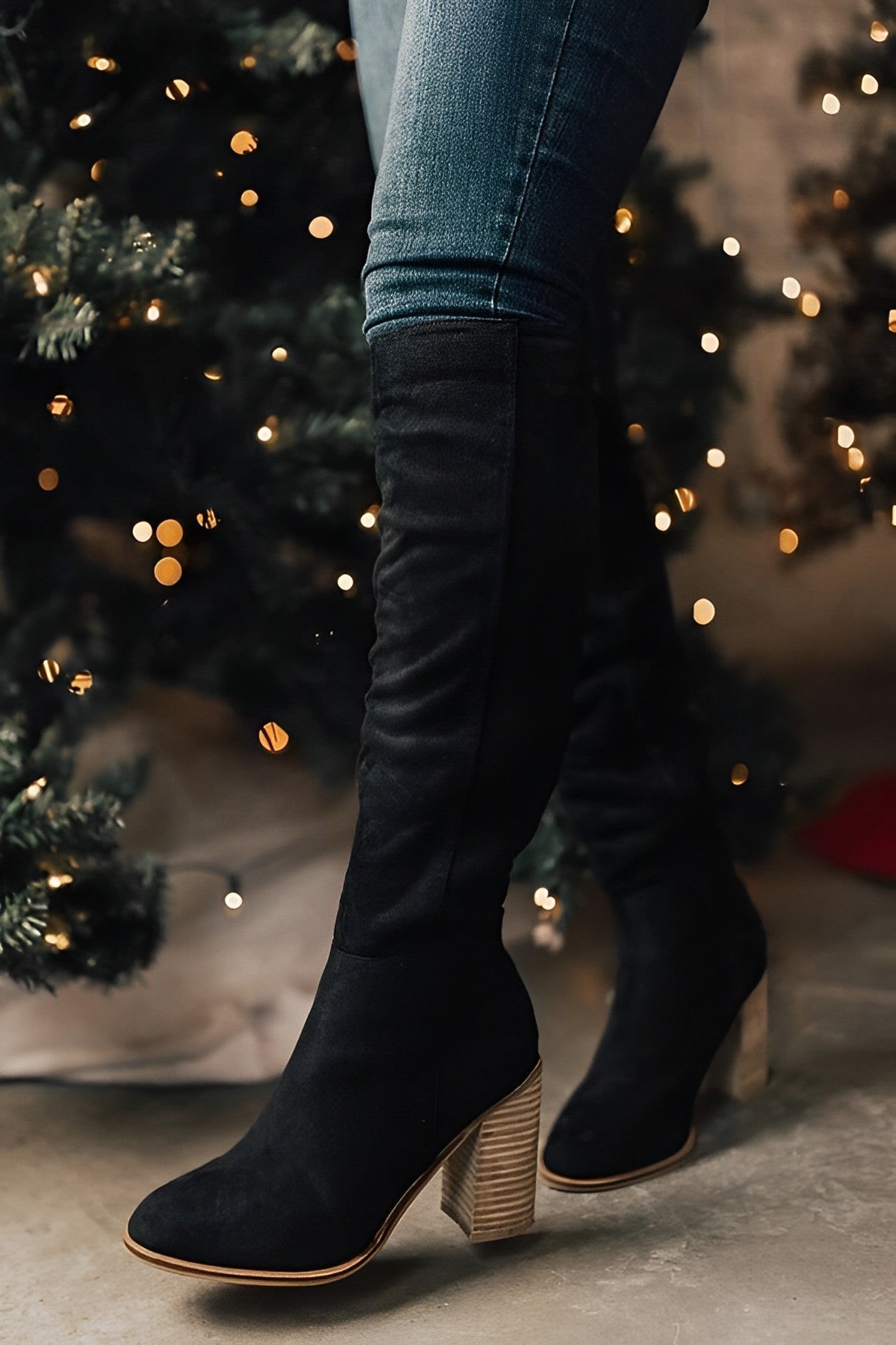 Bottes Plissées Hautes pour Femme