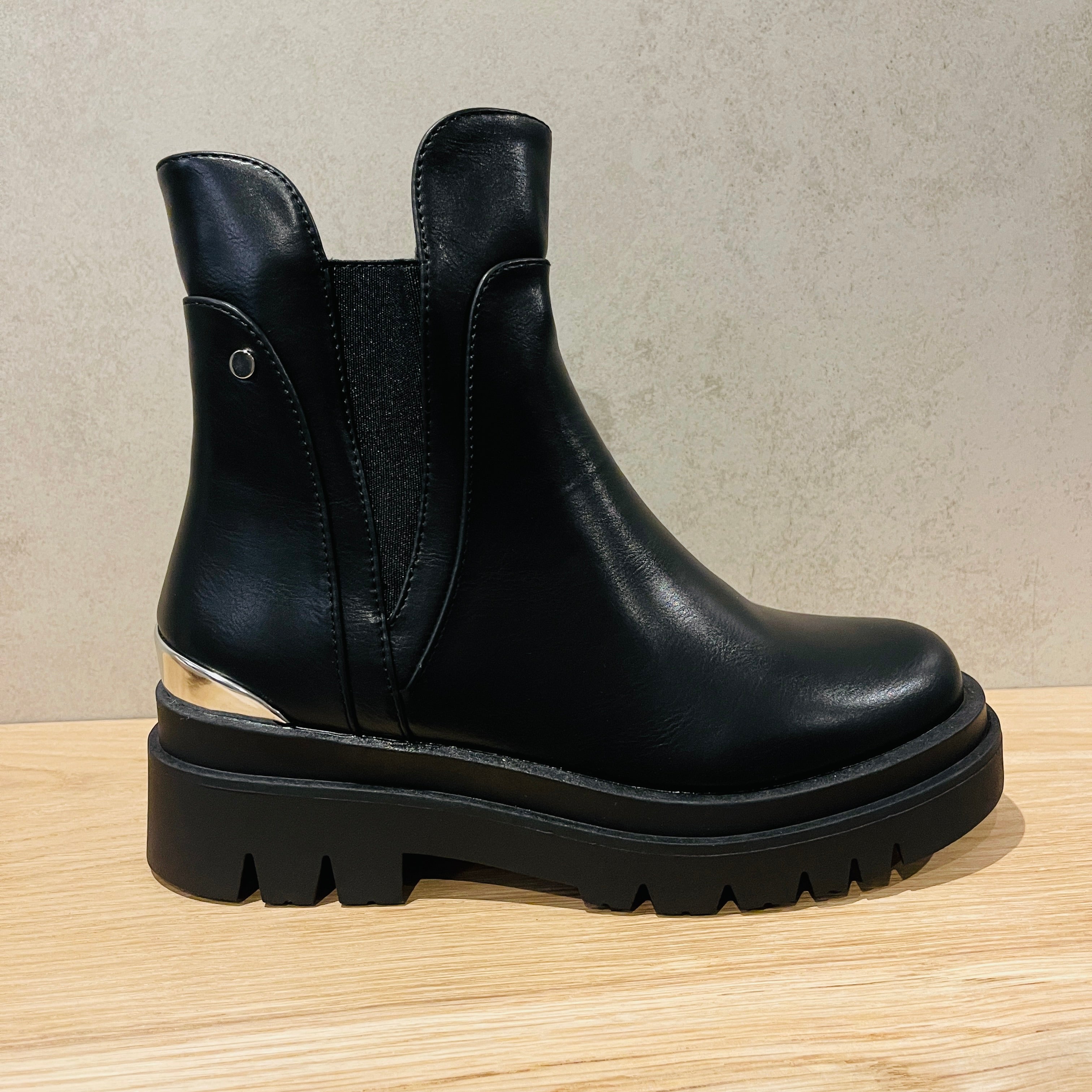 Bottes à Talons Noires Pour Femmes
