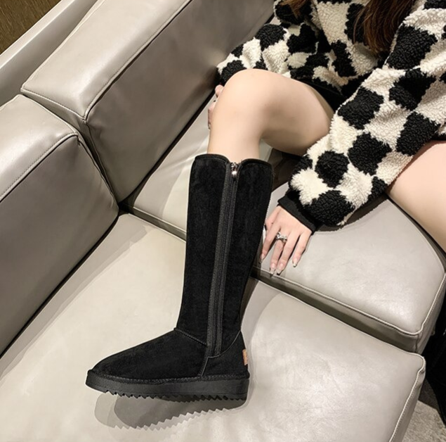 Bottes Mi-Mollet à Fermeture Latérale Femme