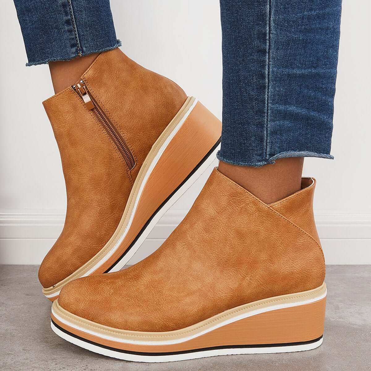Bottes Noires en Cuir pour Femme