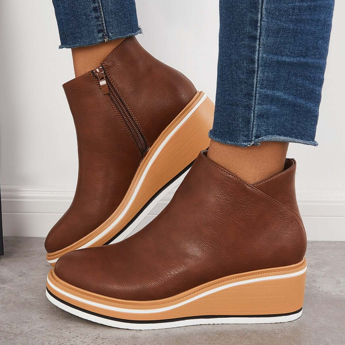 Bottes Noires en Cuir pour Femme
