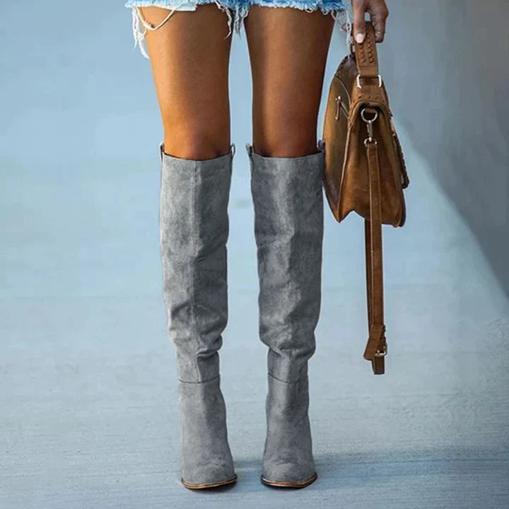 Bottes Hautes à Talon Bloc Femme