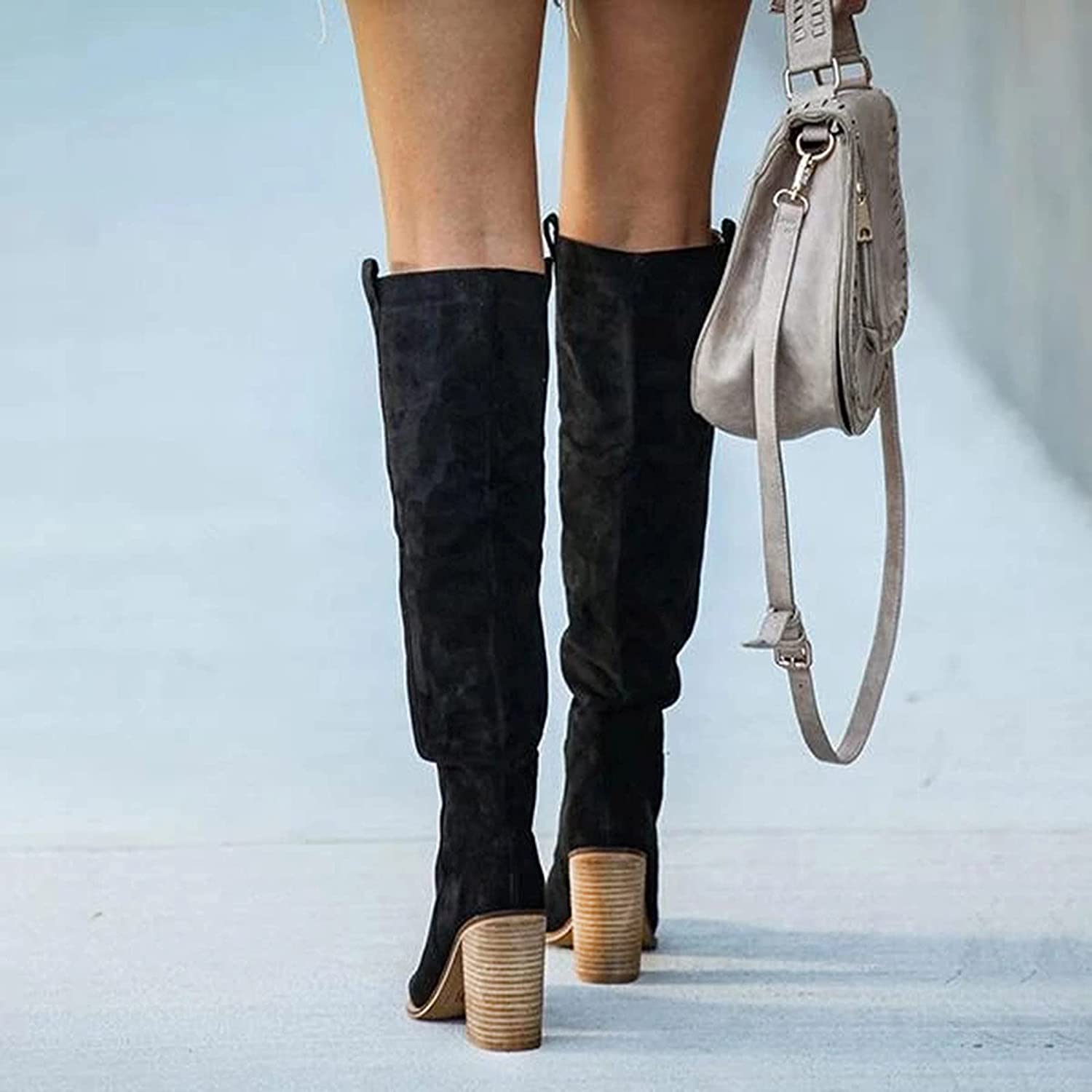 Bottes Hautes à Talon Bloc Femme