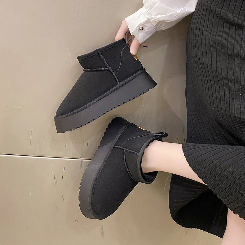 Bottines à Semelle Plateforme Femme