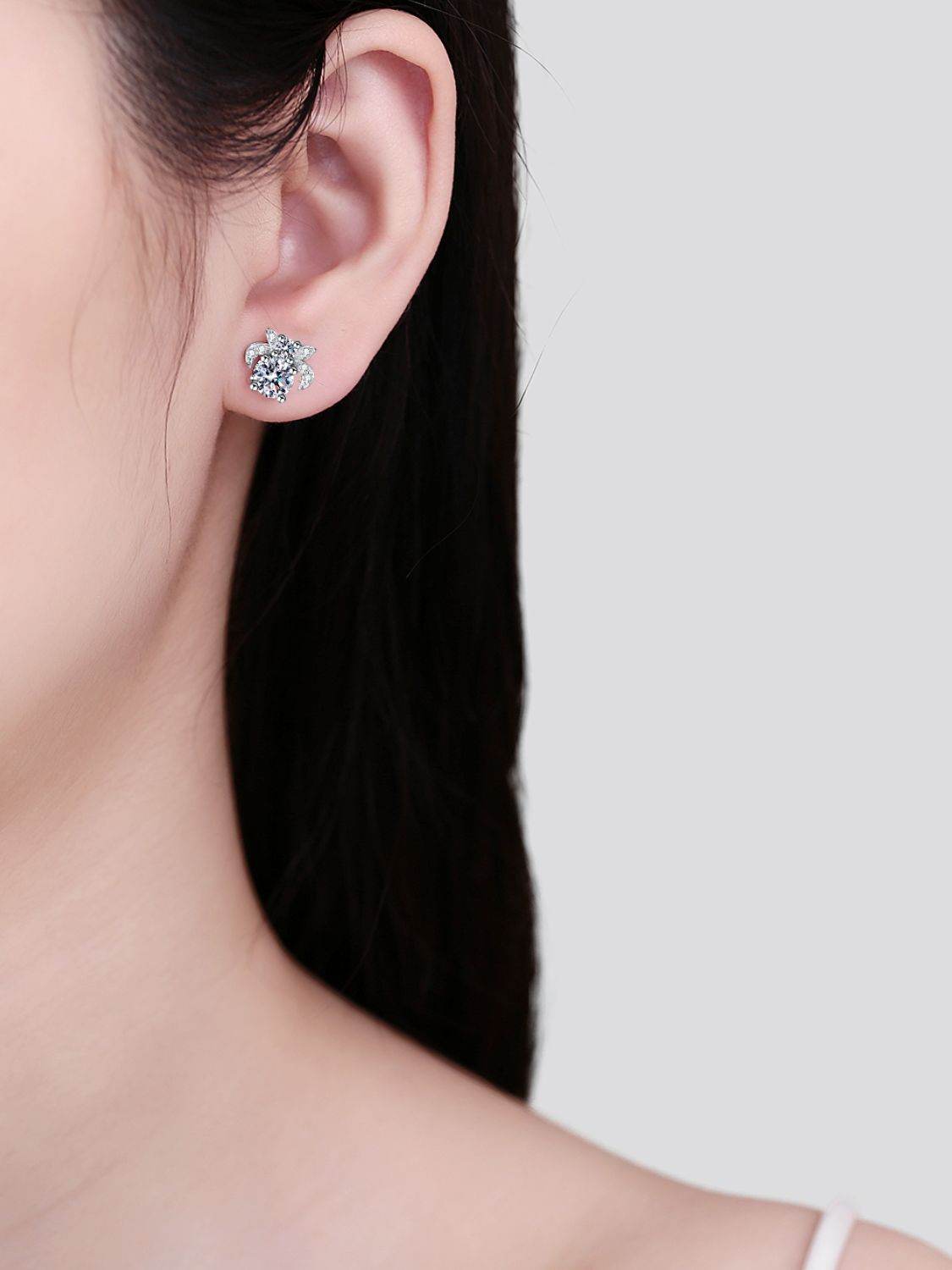 Boucles d'Oreilles Elégantes en Argent Pour Femmes