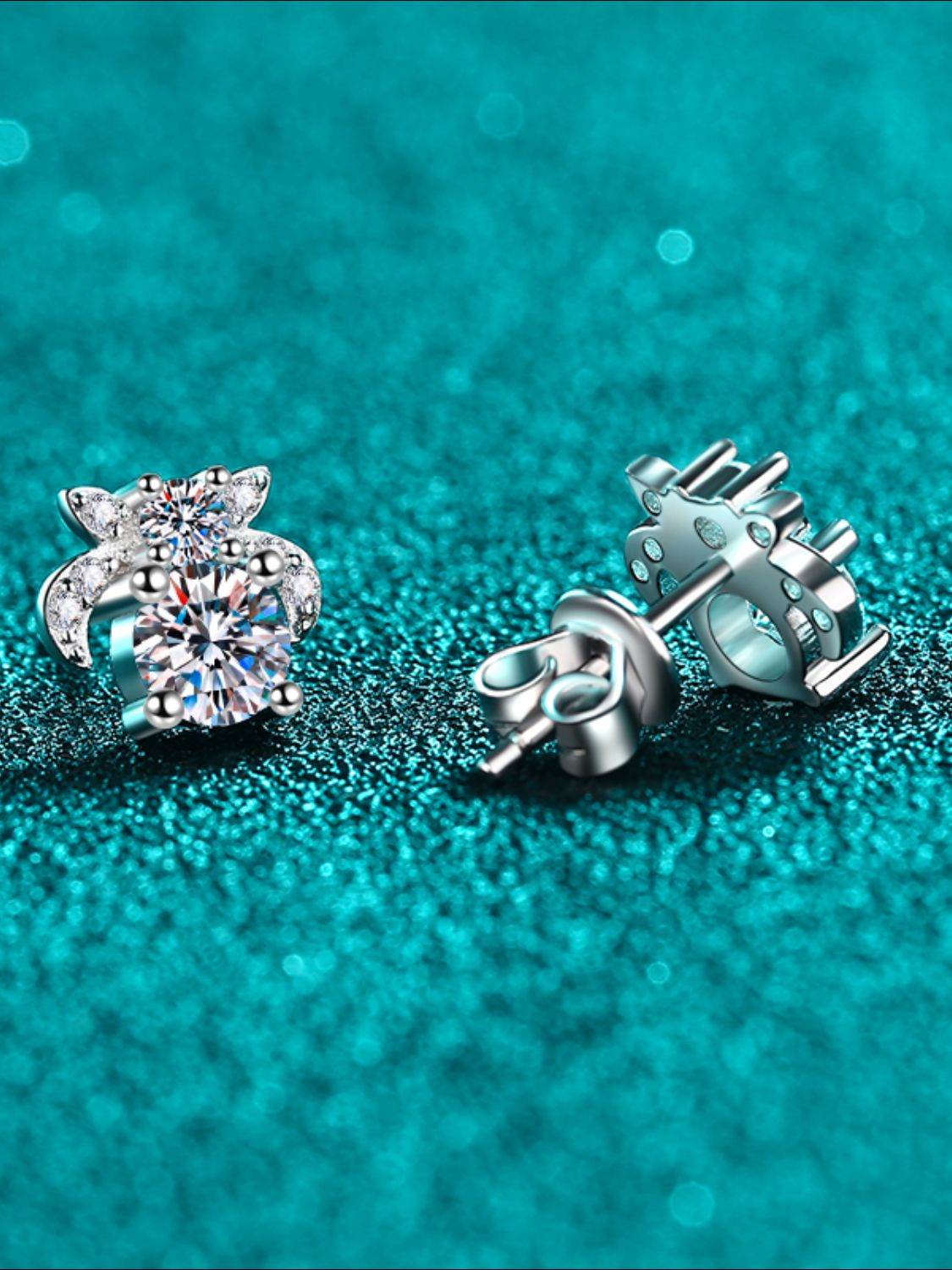 Boucles d'Oreilles Elégantes en Argent Pour Femmes