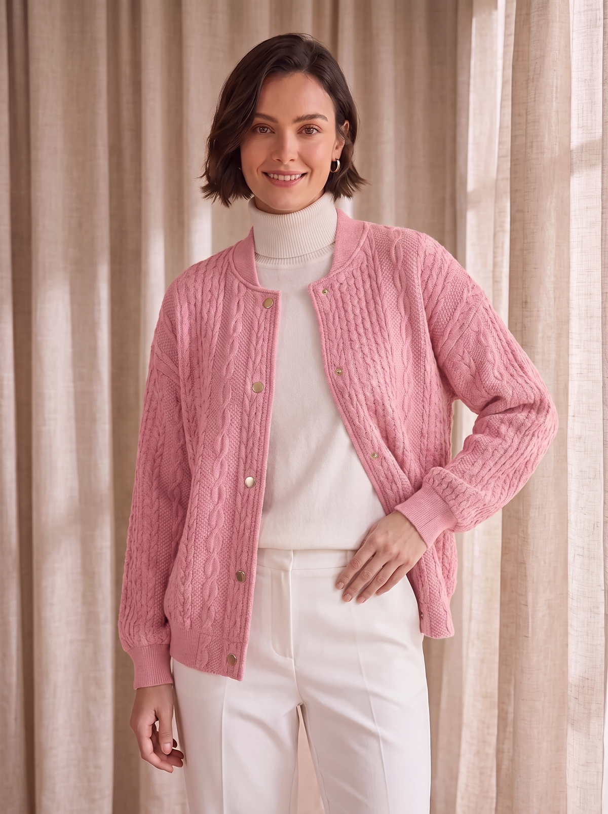 Knit cardigan for women