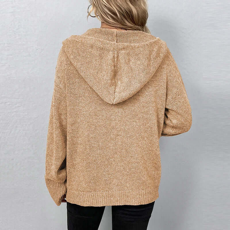 Gilet tricoté à boutons pour femme