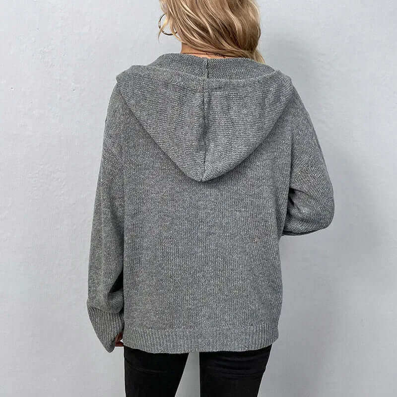 Gilet tricoté à boutons pour femme