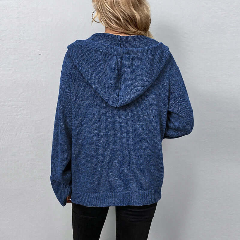 Gilet tricoté à boutons pour femme
