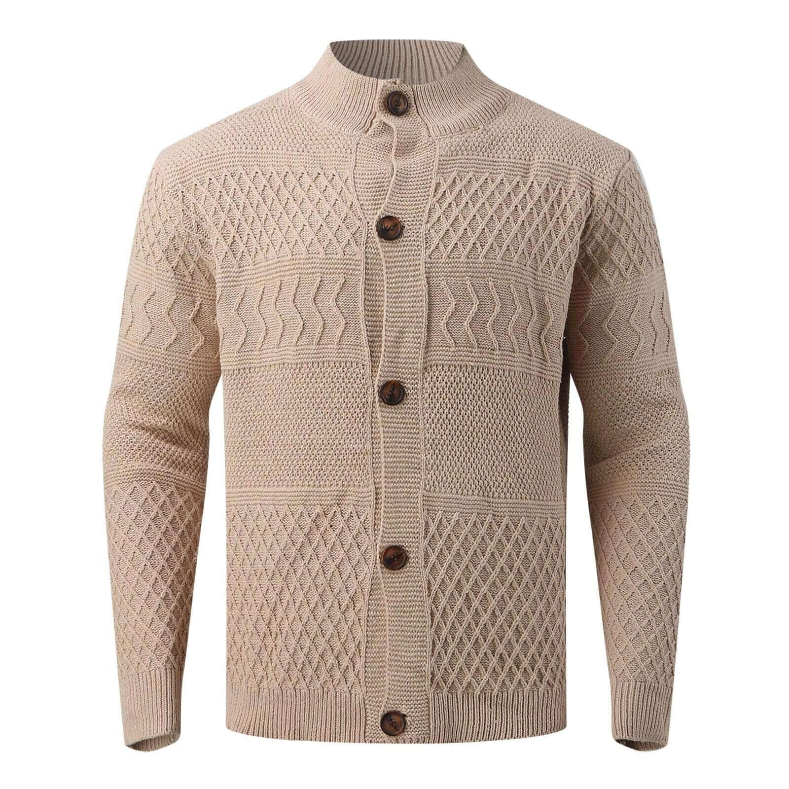 Cardigan à maille texturée pour homme