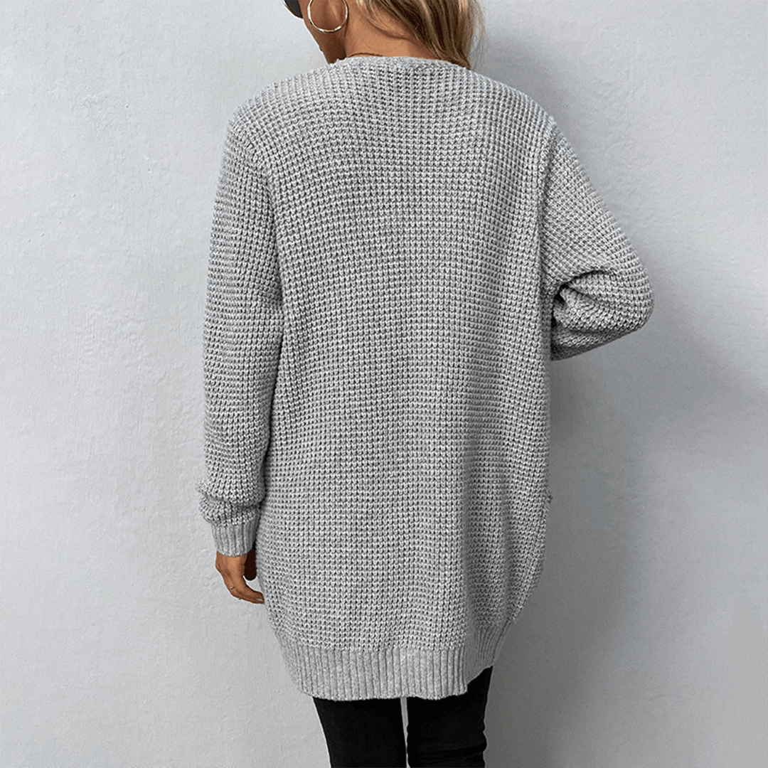 Gilet en Maille Ouvert Femme