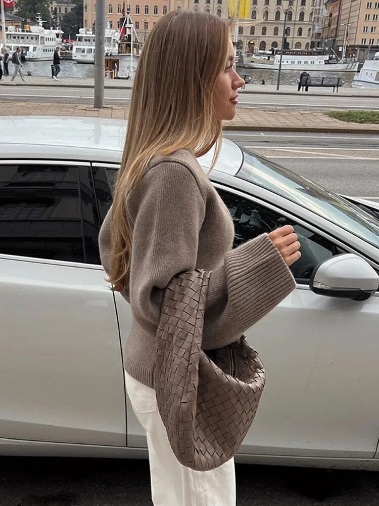 Gilet à Boutons Coupe Slim Femme