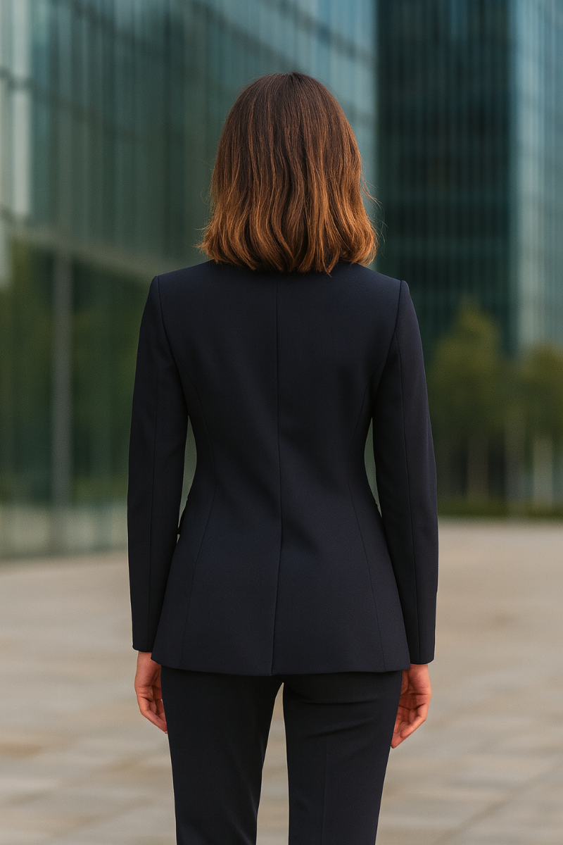 Tailleur Femme Blazer & Pantalon Uni