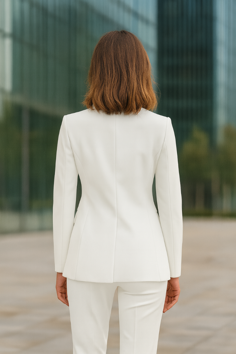 Tailleur Femme Blazer & Pantalon Uni