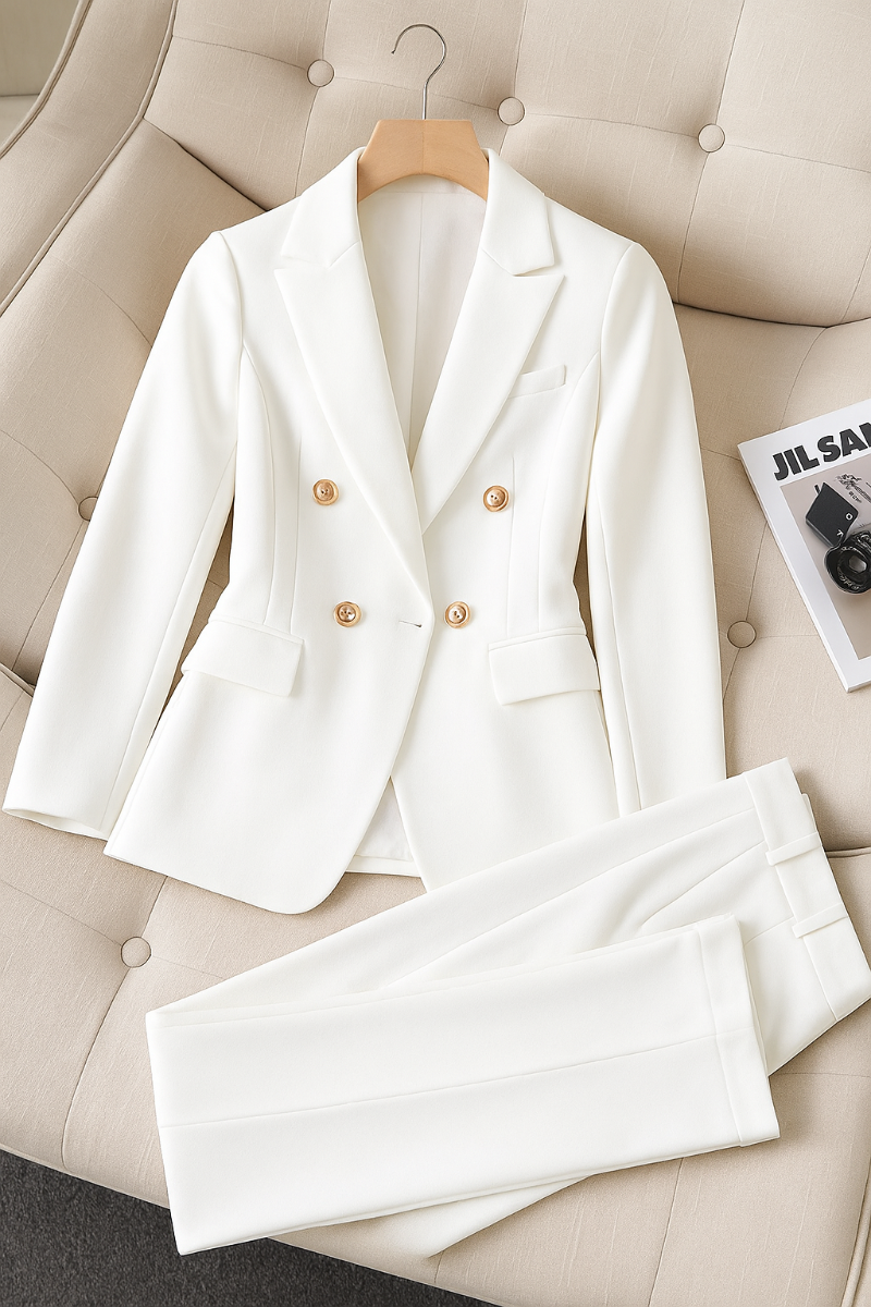 Tailleur Femme Blazer & Pantalon Uni