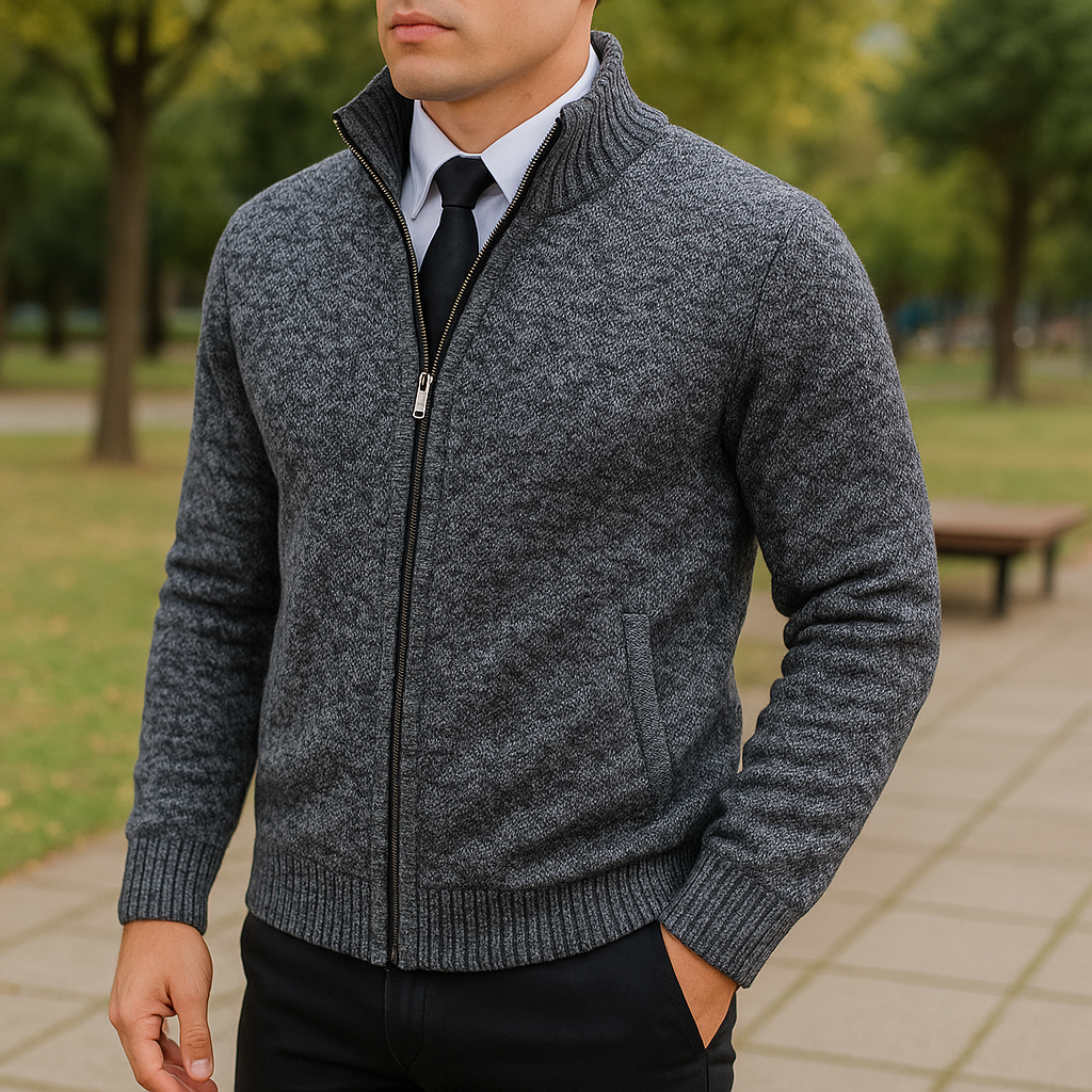 Veste Slim Zippée Homme