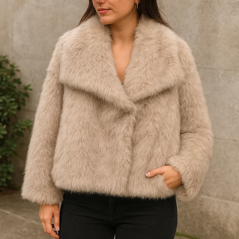 Veste en Fourrure Pour Femme