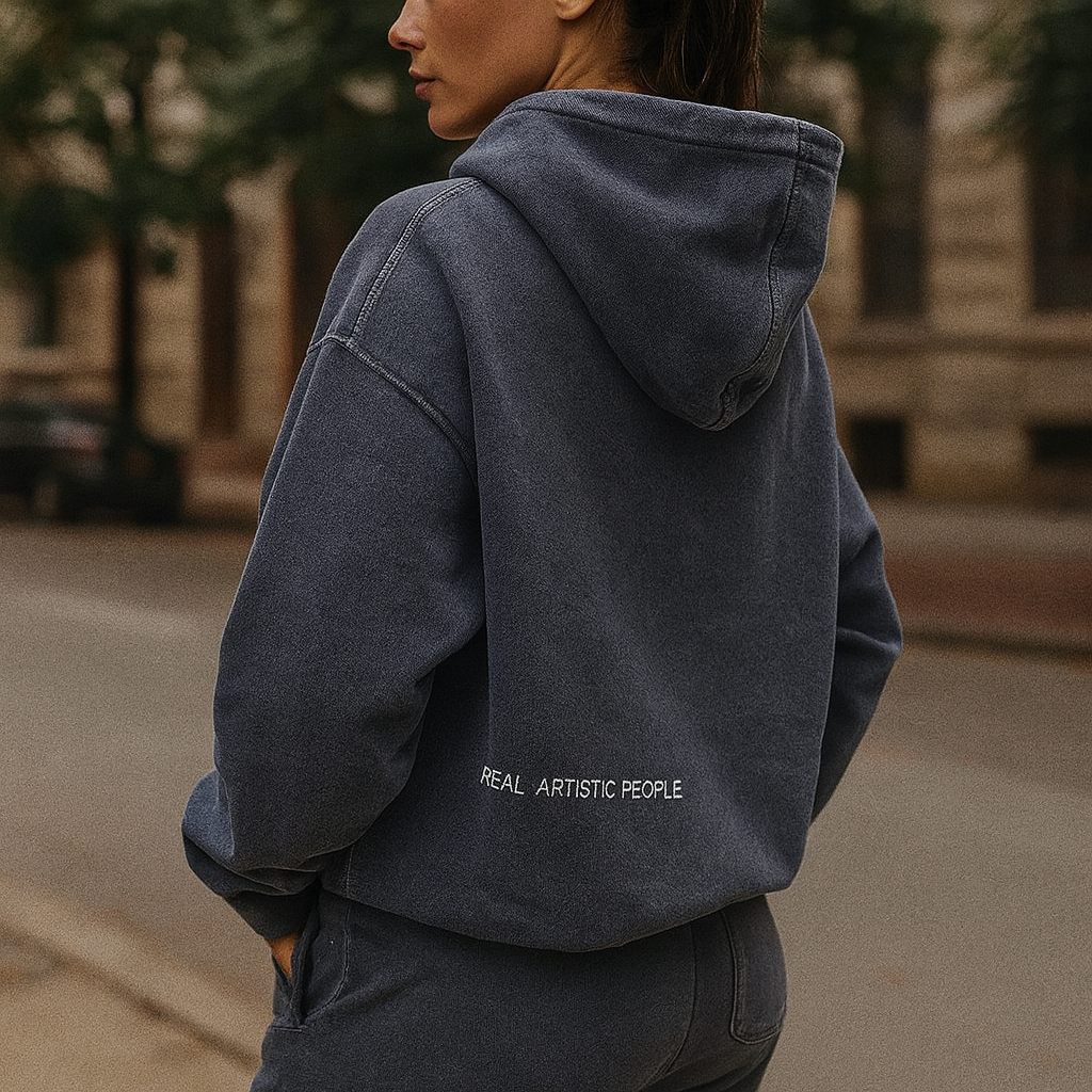 Sweat à Capuche en Coton Pour Femme