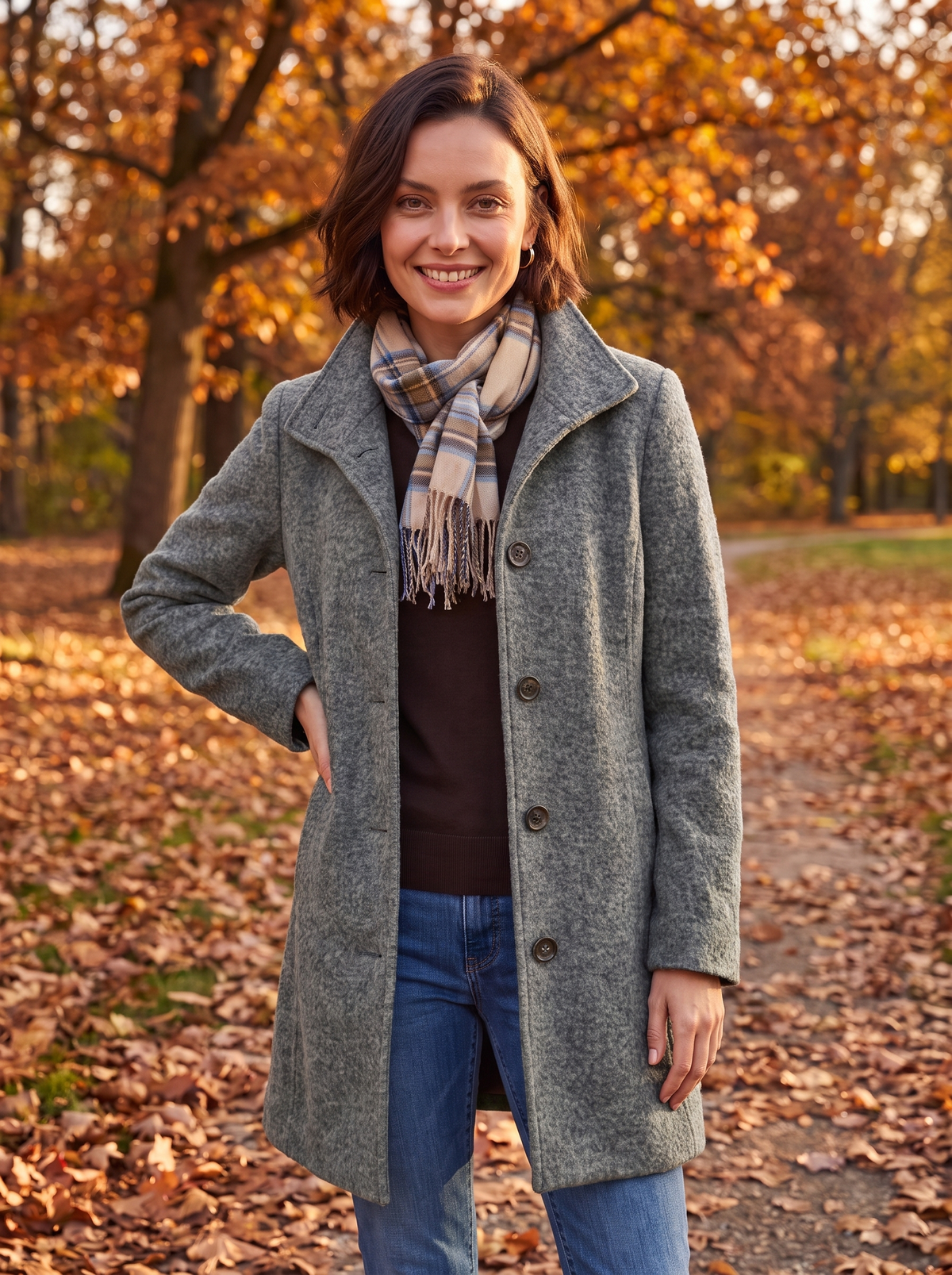 Women's longline teddy coat