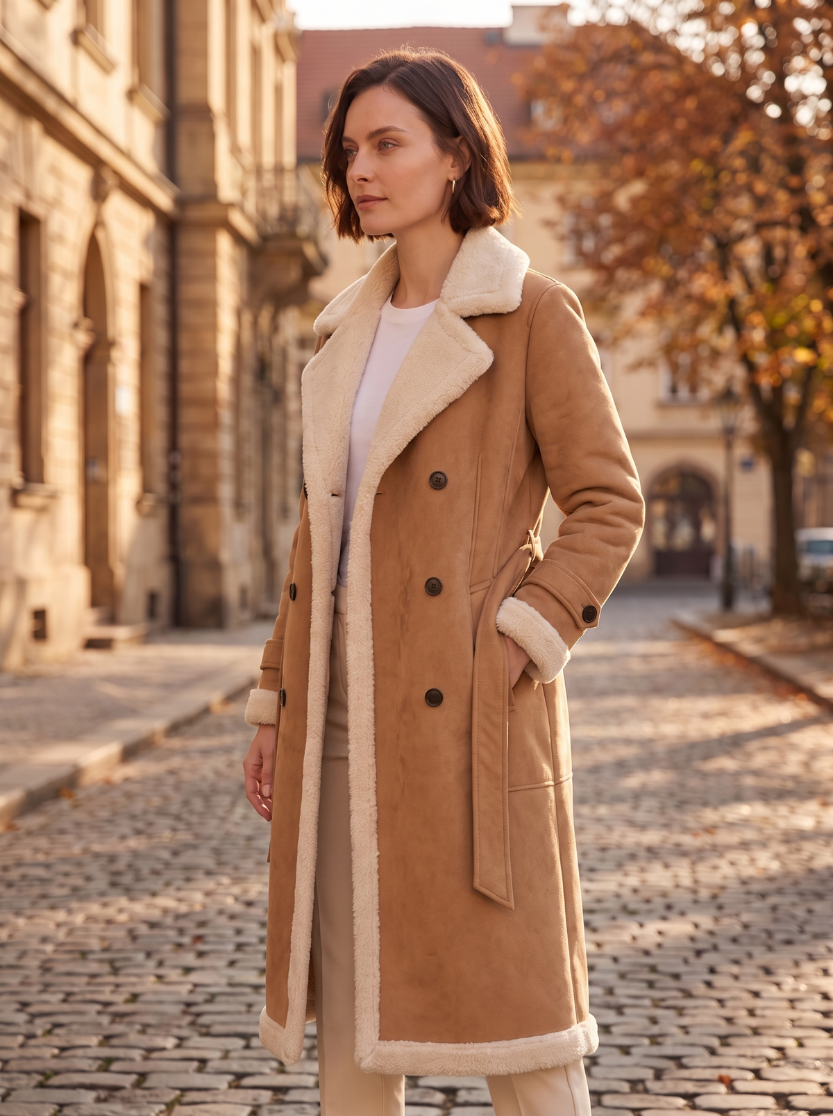 Women's teddy lined winter coat