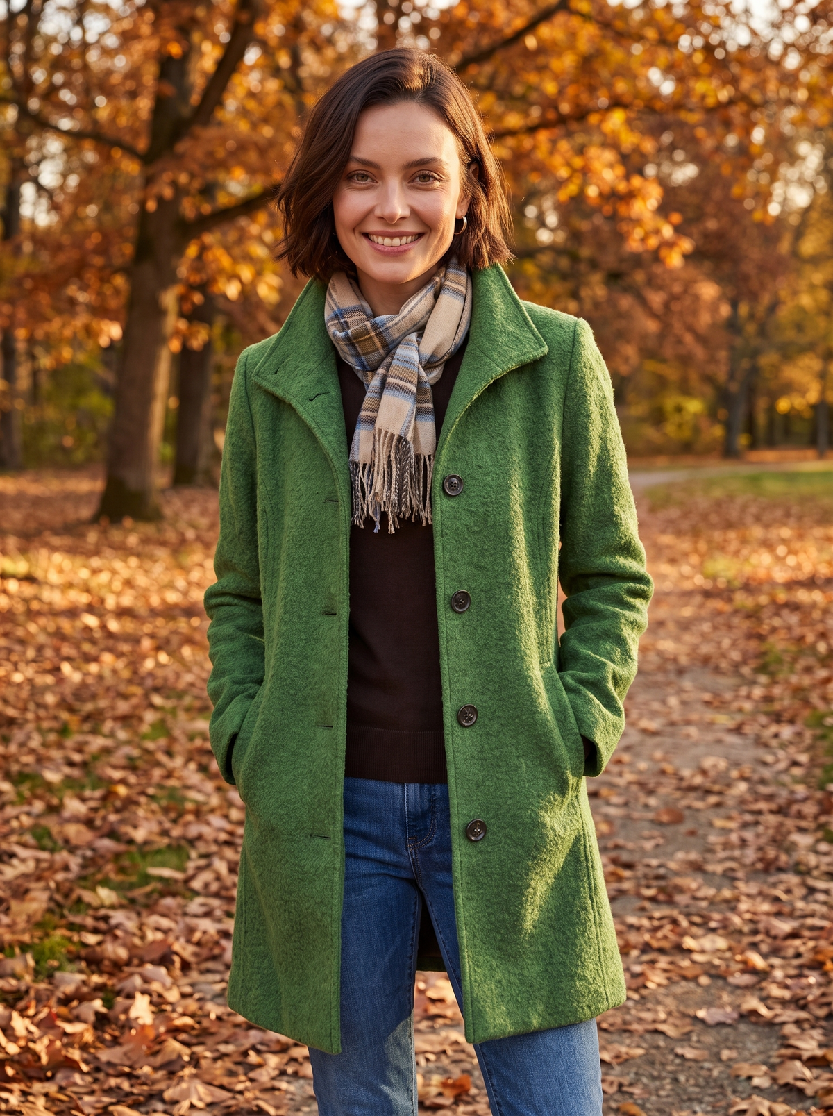 Women's teddy fleece coat for fall