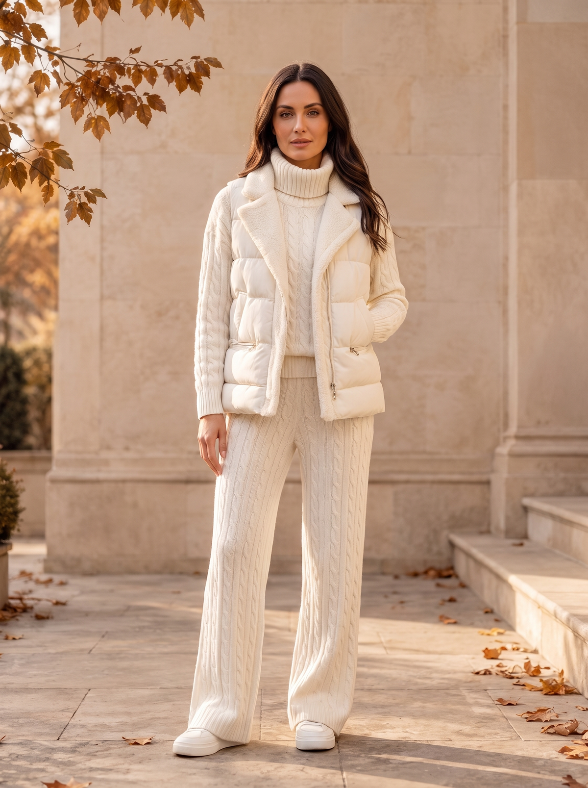 Knit Three-Piece Coord Set Women
