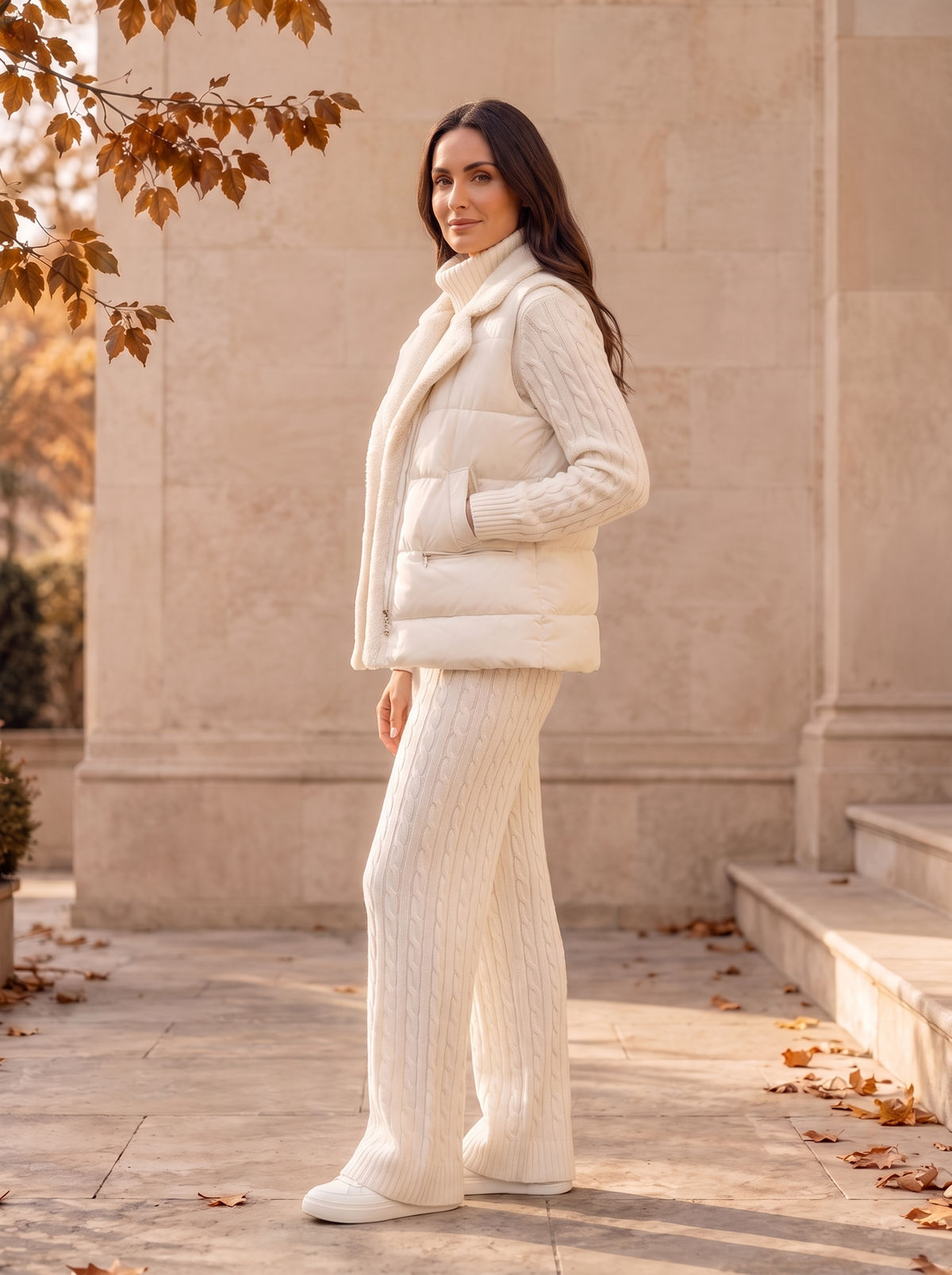Knit Three-Piece Coord Set Women