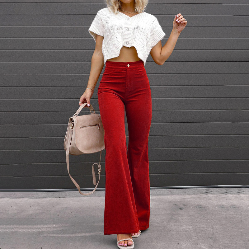 Women's flared trousers for smart casual outfits