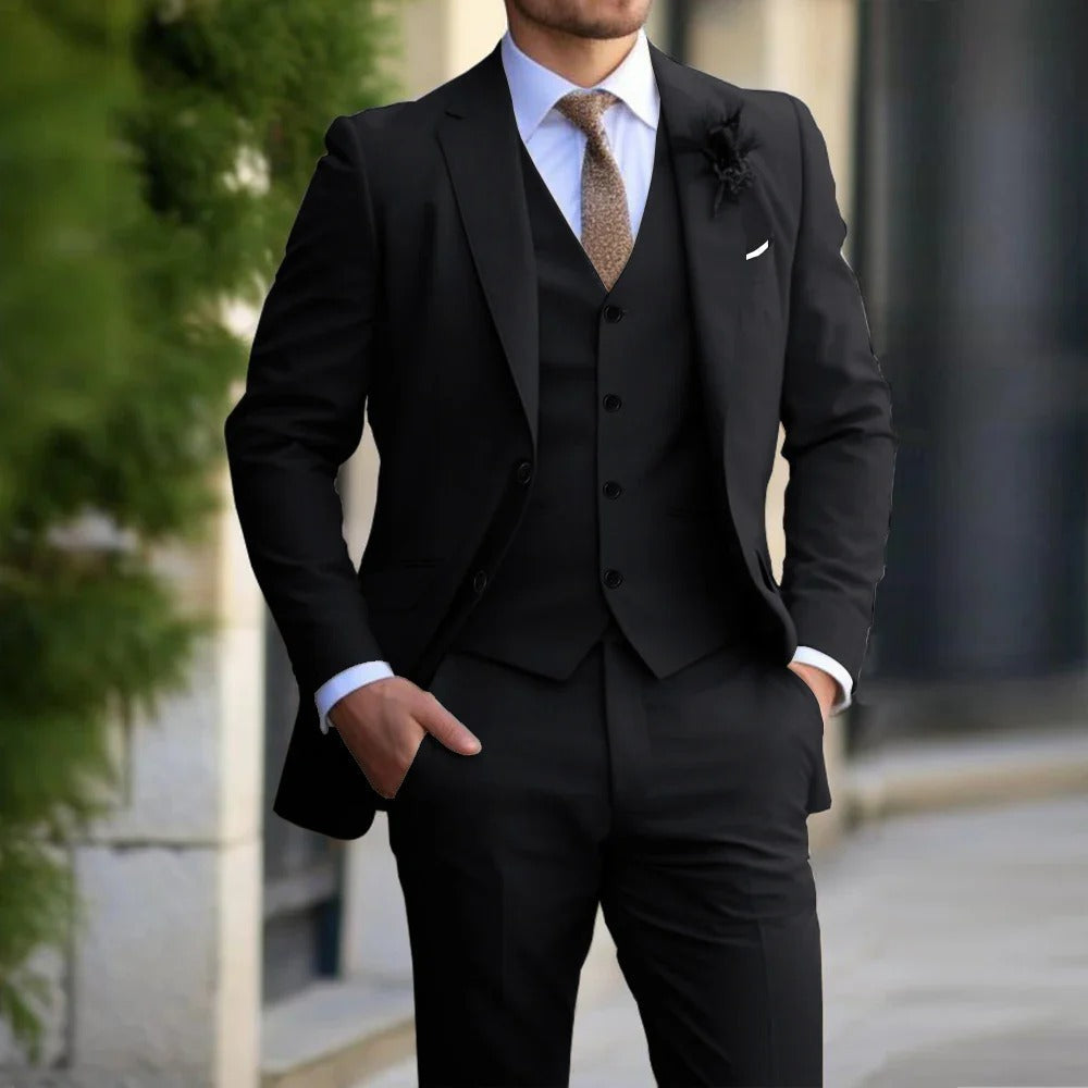 Costume Slim Fit Trois Pièces Homme