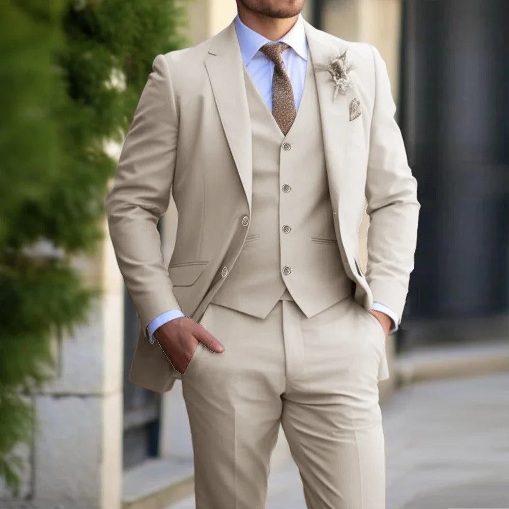 Costume Slim Fit Trois Pièces Homme