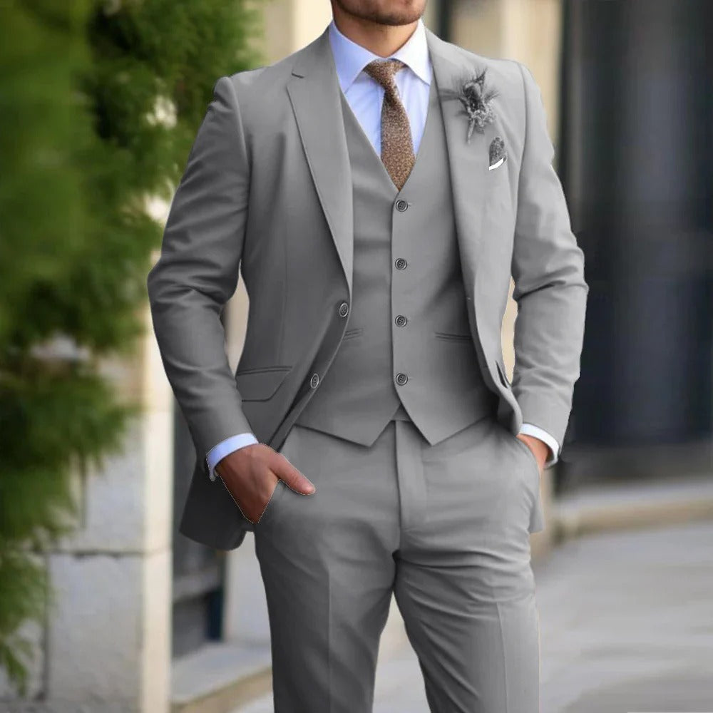Costume Slim Fit Trois Pièces Homme