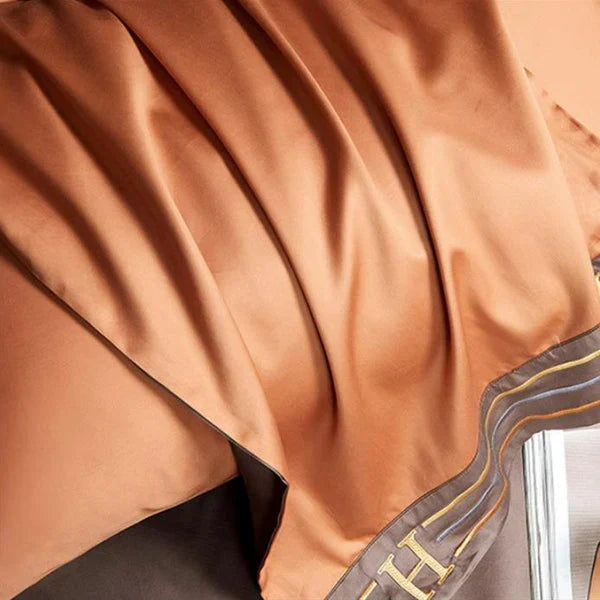 Coton Satin Ensemble Literie Brodé