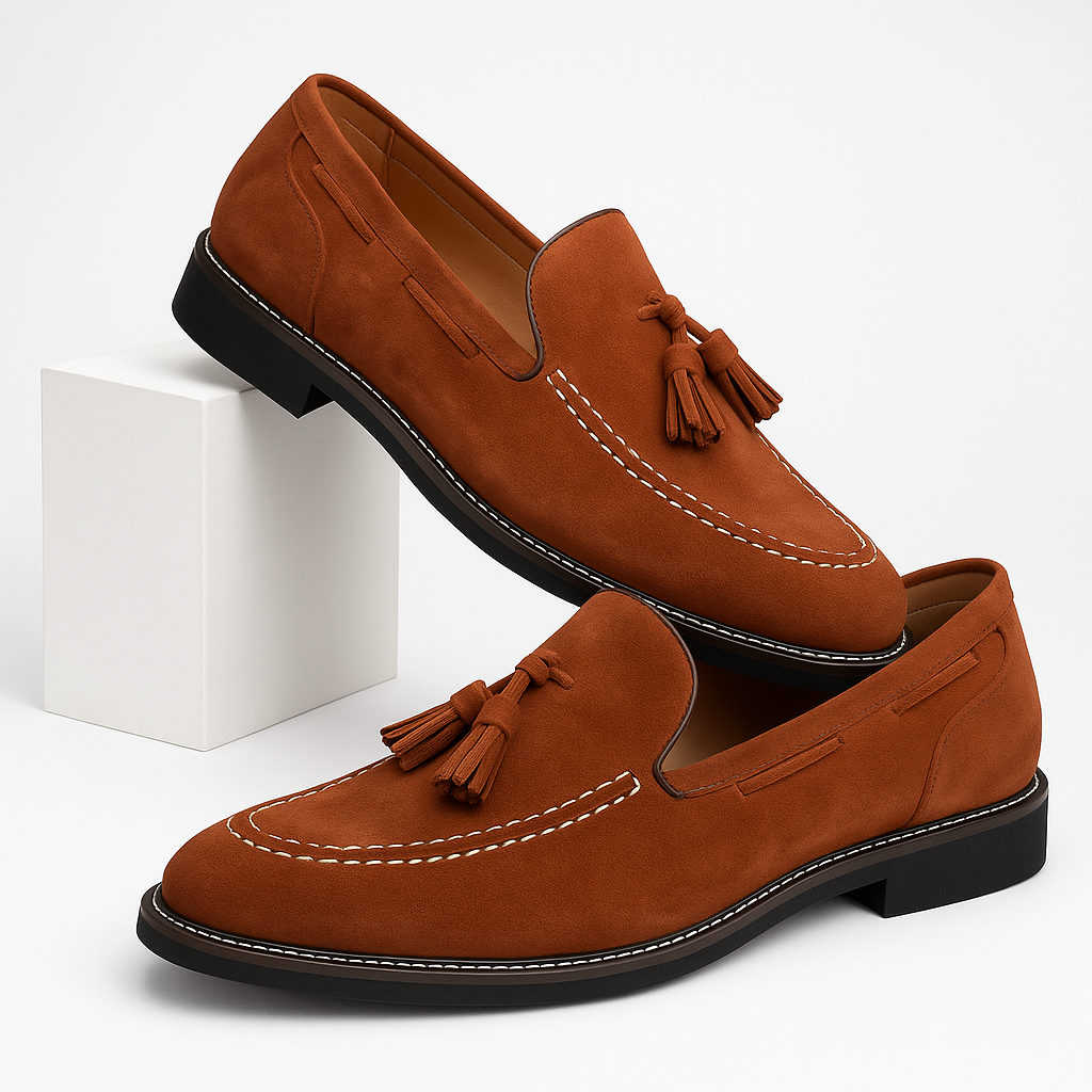 Daim Mocassins Confort Femme