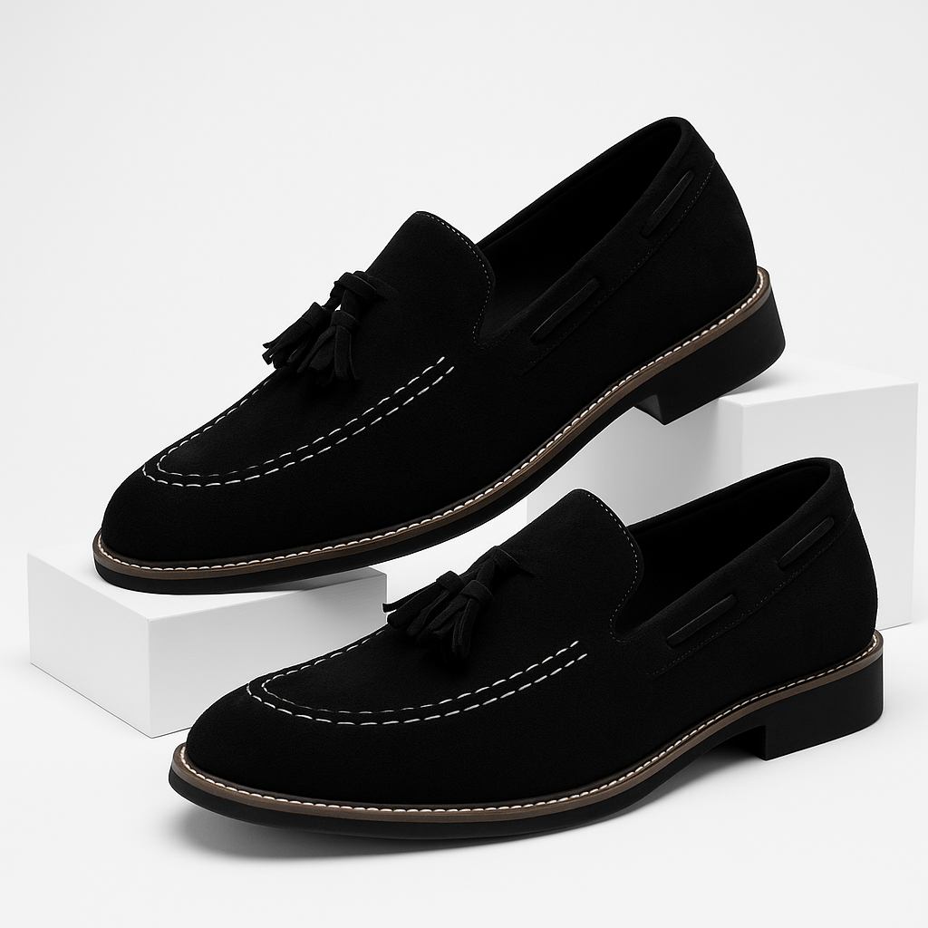 Daim Mocassins Confort Femme