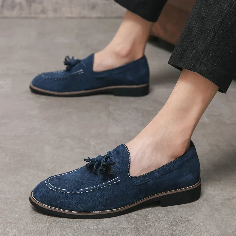 Daim Mocassins Confort Femme